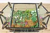 Sea Horse Aquarium Vintage Bronze & Marble Terrarium, Jewel (9)