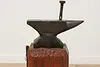 Industrial Salvage Antique Blacksmith Anvil & Base & Tools (3)