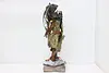 Native American Warrior Vintage Iron Sculpture, Giunta (12)