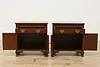 Pair of Vintage Mahogany Nightstands or End Tables, Baker (4)