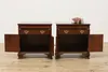 Pair of Vintage Mahogany Nightstands or End Tables, Baker (4)