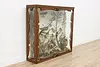 Taxidermy Antique Display Case w/ Birds & Mammals (2)