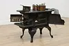 Victorian Antique Cast Iron Kitchen Cook Stove, Peninsular (3)