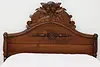 Pair of Victorian Antique Carved Walnut Twin Single Beds (4)