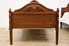 Pair of Victorian Antique Carved Walnut Twin Single Beds (5)