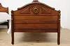 Pair of Victorian Antique Carved Walnut Twin Single Beds (6)