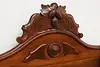 Pair of Victorian Antique Carved Walnut Twin Single Beds (8)