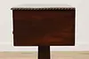 Empire Antique Mahogany Nightstand End Lamp Table, Paw Feet (11)