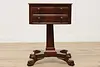 Empire Antique Mahogany Nightstand End Lamp Table, Paw Feet (7)