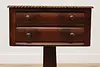 Empire Antique Mahogany Nightstand End Lamp Table, Paw Feet (8)