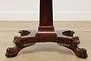 Empire Antique Mahogany Nightstand End Lamp Table, Paw Feet (9)