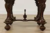 Swan Sculpture Antique Lamp Table Hall Console, Black Marble (13)