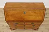 Swedish Antique 1820 Oak & Inlay Office Secretary Desk (11)