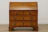 Swedish Antique 1820 Oak & Inlay Office Secretary Desk (12)