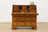 Swedish Antique 1820 Oak & Inlay Office Secretary Desk (3)