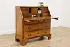 Swedish Antique 1820 Oak & Inlay Office Secretary Desk (4)