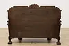 Tudor Design Antique Rosewood & Walnut Demilune Bar Rockford (18)