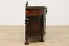 Tudor Design Antique Rosewood & Walnut Demilune Bar Rockford (19)