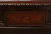 Tudor Design Antique Rosewood & Walnut Demilune Bar Rockford (22)