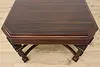 Tudor Antique Carved Rosewood & Walnut Dining Table 2 Leaves (12)