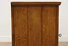 Dutch Antique 1840s Oak Kitchen Cabinet Hall or TV Console (17)