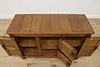 Dutch Antique 1840s Oak Kitchen Cabinet Hall or TV Console (5)