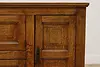 Dutch Antique 1840s Oak Kitchen Cabinet Hall or TV Console (9)