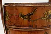 Chinese Vintage Pine Lunch Bucket or Pail, Painted Birds (13)