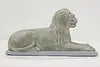 Cultured Stone Lion Vintage Garden or Porch Sculpture (5)