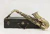 Buescher Antique Brass Alto Saxophone & Case (2)