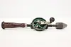 Industrial Antique Birch & Iron Hand Drill, Germany (3)