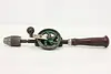 Industrial Antique Birch & Iron Hand Drill, Germany (7)