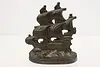 Spanish Galleon Antique Cast Iron Ship Bookend (2)