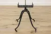 Victorian Antique Mahogany & Iron Adjustable Book Stand (14)