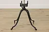 Victorian Antique Mahogany & Iron Adjustable Book Stand (17)