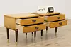 Pair Midcentury Modern Vintage Maple Nightstands End Tables (3)