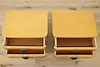 Pair Midcentury Modern Vintage Maple Nightstands End Tables (4)