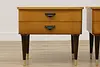 Pair Midcentury Modern Vintage Maple Nightstands End Tables (7)