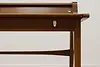 Midcentury Modern Vintage Walnut & Leather Desk, Drexel (11)