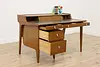 Midcentury Modern Vintage Walnut & Leather Desk, Drexel (3)