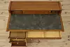 Midcentury Modern Vintage Walnut & Leather Desk, Drexel (5)