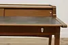 Midcentury Modern Vintage Walnut & Leather Desk, Drexel (9)