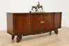 Art Deco Antique Rosewood & Marquetry Sideboard TV Console (2)