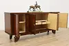 Art Deco Antique Rosewood & Marquetry Sideboard TV Console (3)