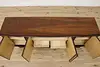 Art Deco Antique Rosewood & Marquetry Sideboard TV Console (5)