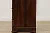 Art Deco Vintage Faux Walnut Tall Boy Dresser or Chest (11)