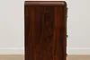 Art Deco Vintage Faux Walnut Tall Boy Dresser or Chest (14)