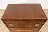 Art Deco Vintage Walnut Highboy Dresser or Tall Chest (6)