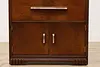 Art Deco Vintage Walnut Highboy Dresser or Tall Chest (9)