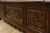 Renaissance Antique Oak Hall Bench, King Richard Lion Heart (26)